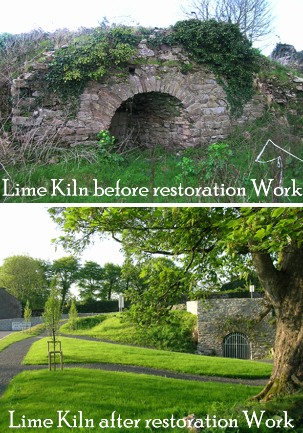 Printed or promotional material: Lime Kiln Before or Aftter