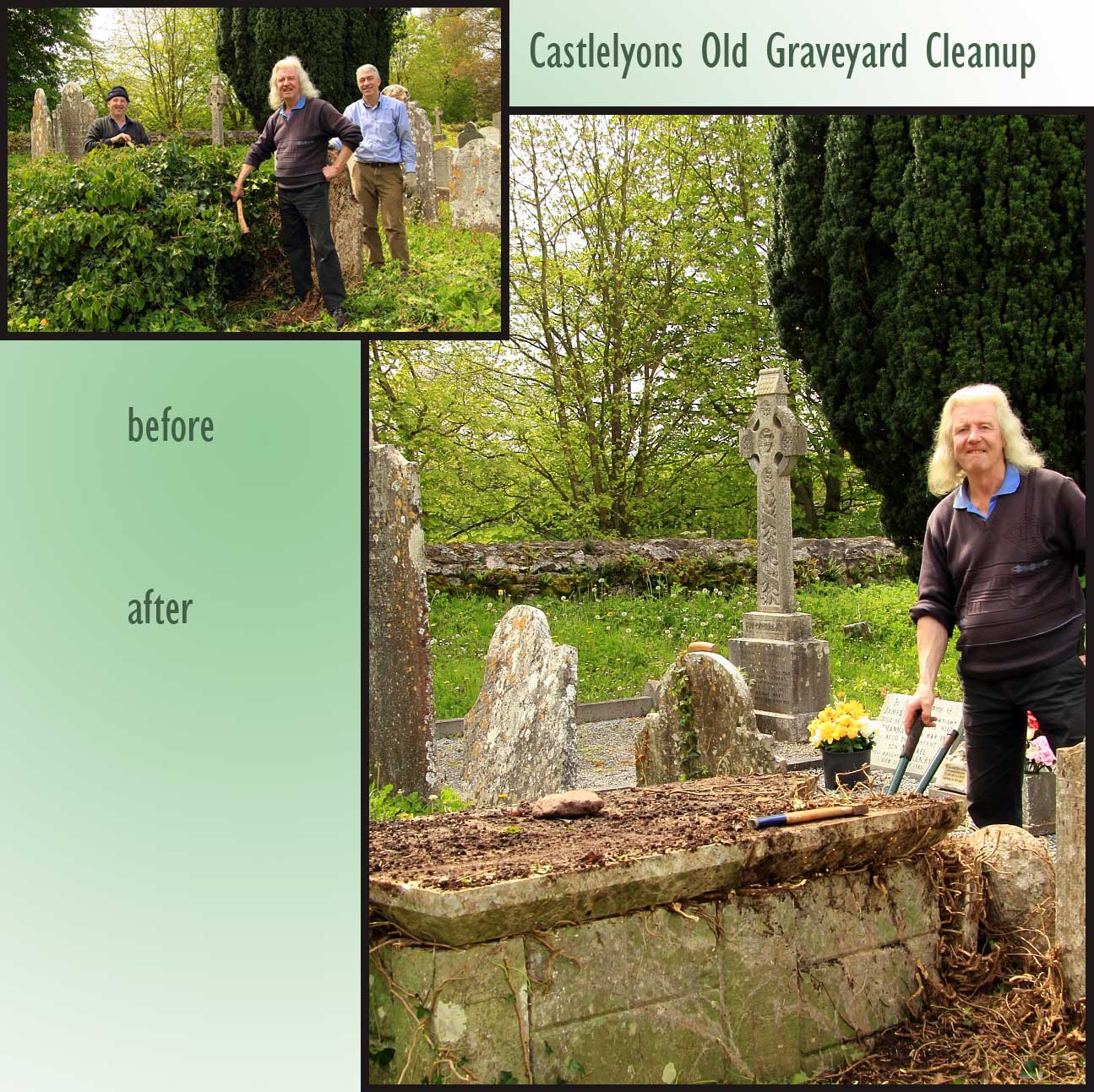 Printed or promotional material: before after